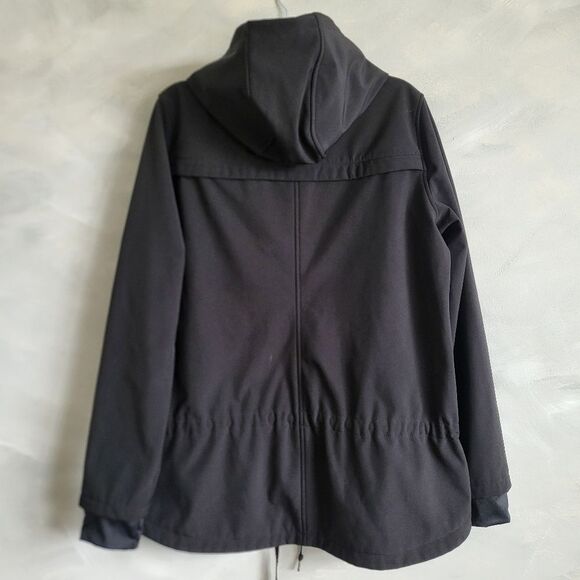 Calvin Klein Performance Jacket Hood Quarter Zip Black Kangaroo Pocket L - Picture 2 of 10